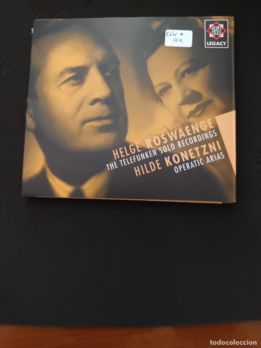 CDs de m&uacute;sica: HELGE ROSWAENGE: THE TELEFUNKEN SOLO RECORDINGS (HELGE ROSVAENGE) / HILDE KONETZNI: OPERATIC ARIAS