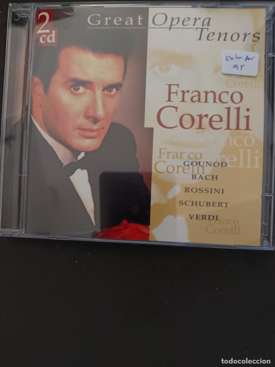 CDs de m&uacute;sica: 2 CD. FRANCO CORELLI (GOUNOD, BACH, ROSSINI, SCHUBERT, VERDI) GREAT OPERA, TENORS. 2 CD