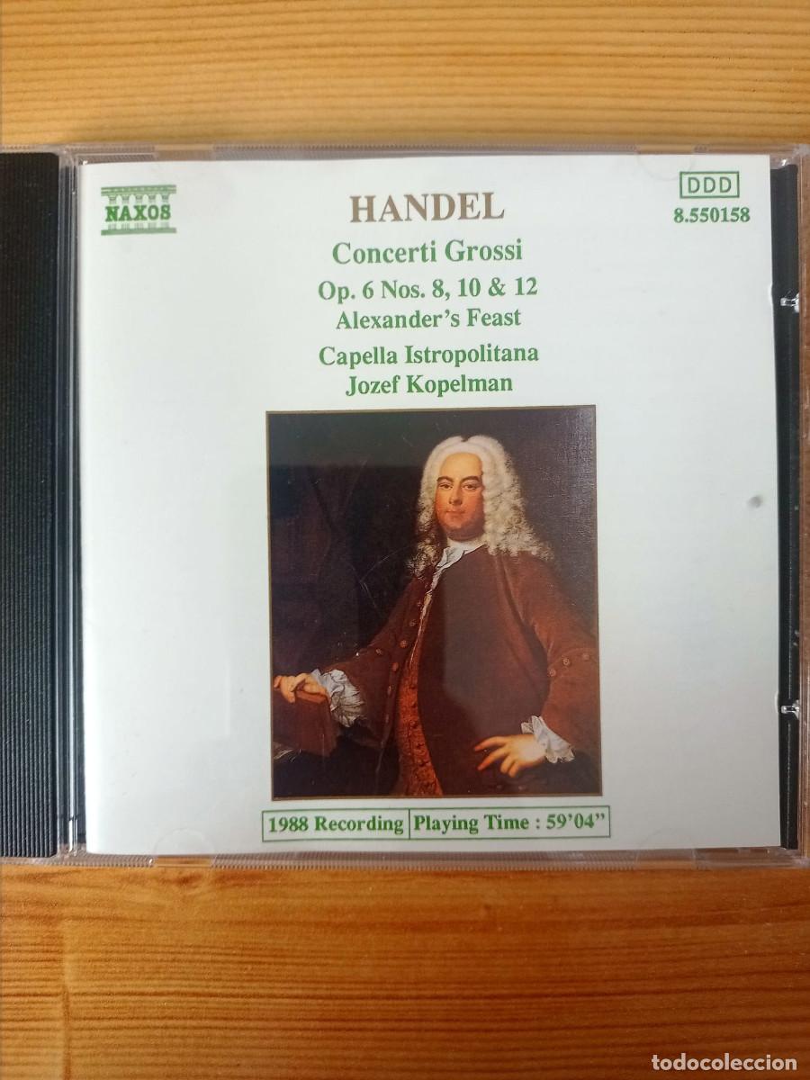 CDs de m&uacute;sica: H&auml;ndel &ndash; Concerti Grossi Op. 6 n&ordm; 8, 10 y 12 &ndash; Capella Istropolitana &ndash; CD Naxos 8.550158