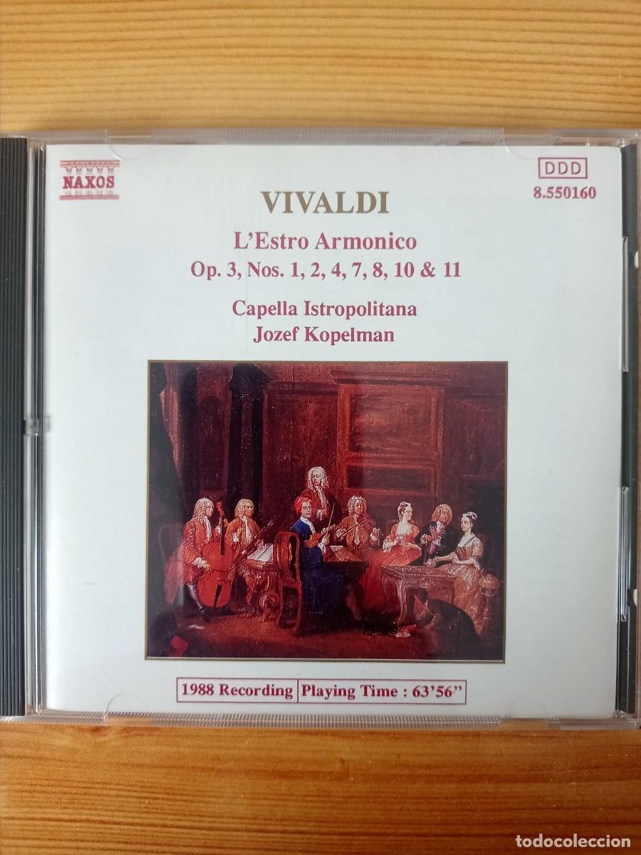 CDs de m&uacute;sica: Vivaldi &ndash; L'Estro Armonico Op. 3 &ndash; Capella Istropolitana &ndash; CD Naxos 8.550160