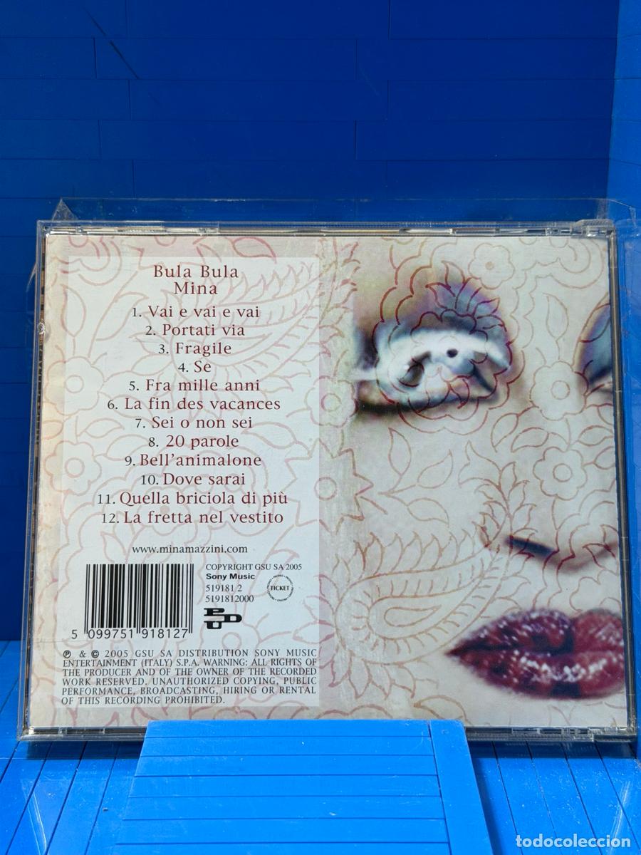 CDs de m&uacute;sica: BULA BULA &ndash; MINA &ndash; 2005 &ndash; CD - Foto 2