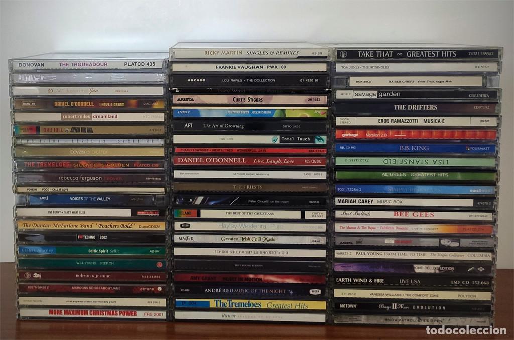 CDs de m&uacute;sica: Lote variado de 64 CDs