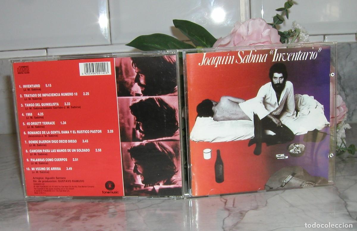 CDs de m&uacute;sica: CD Joaqu&iacute;n Sabina Inventario A&ntilde;o 1993 Ver t&iacute;tulos en descripci&oacute;n Perfecto estado Fono music SA