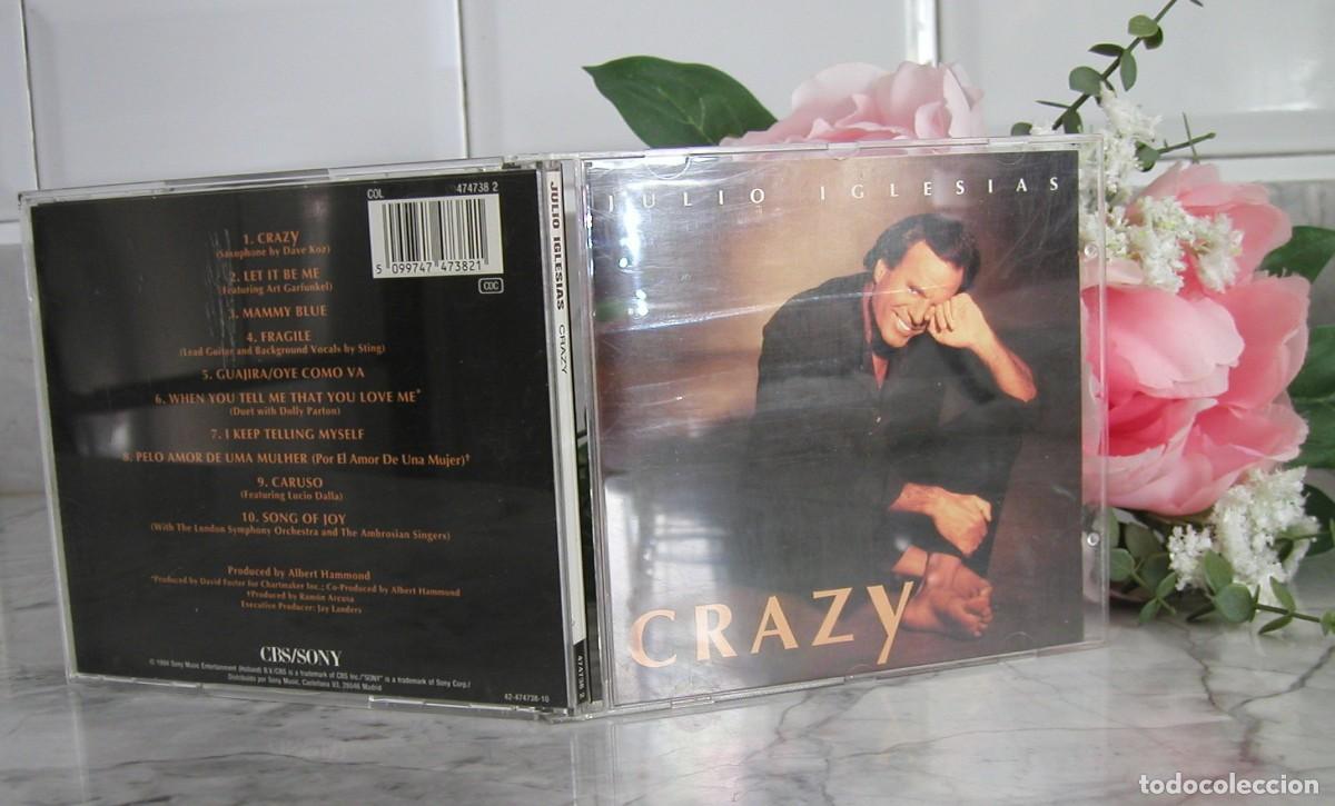 CDs de m&uacute;sica: CD Julio Iglesias Crazy A&ntilde;o 1994 Ver t&iacute;tulos en descripci&oacute;n Perfecto estado CBS/Sony