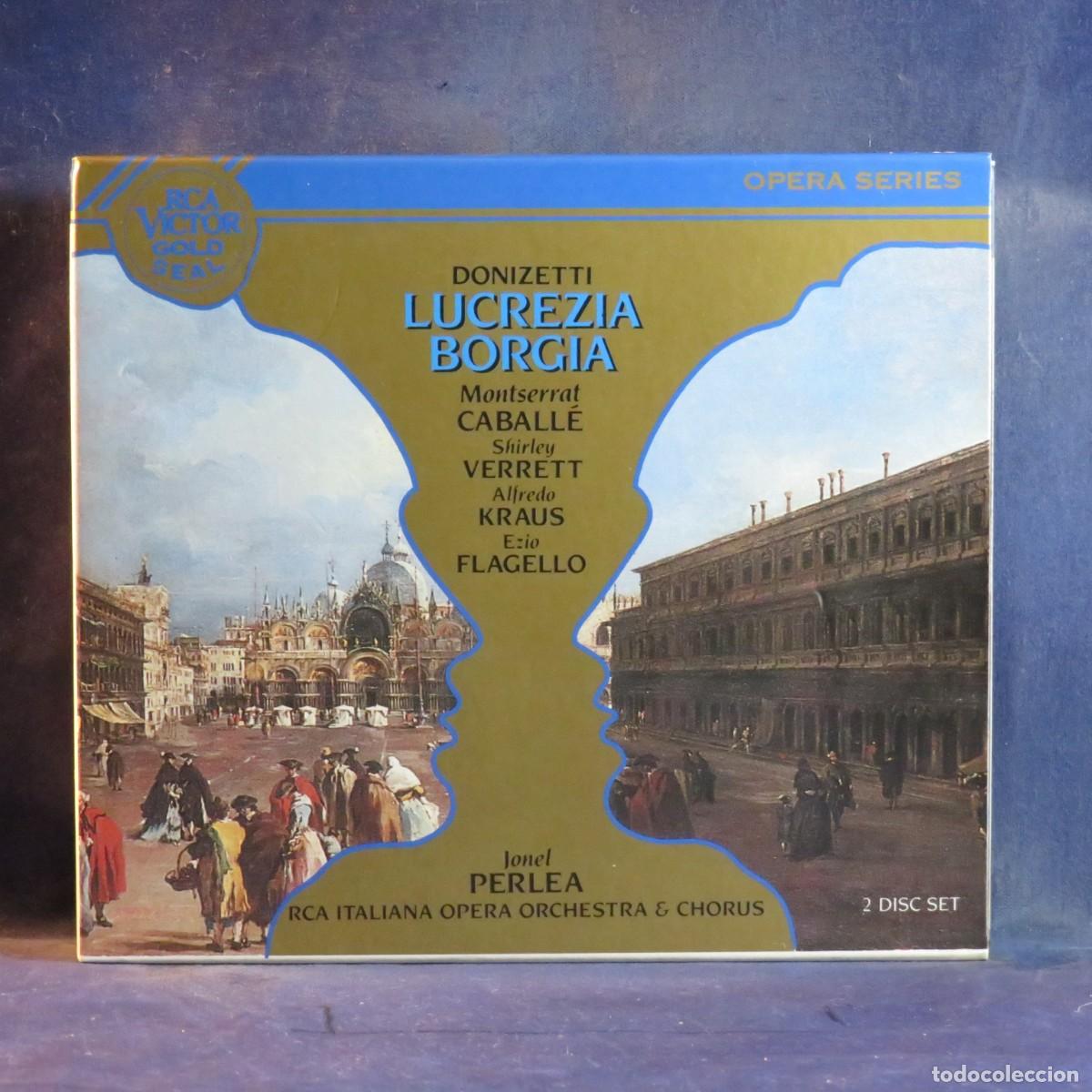 CDs de m&uacute;sica: DONIZETTI, MONTSERRAT CABALLE, SHIRLEY VERRETT, ALFREDO KRAUS (+ VARIOS) &ndash; LUCREZIA BORGIA - 2 CD