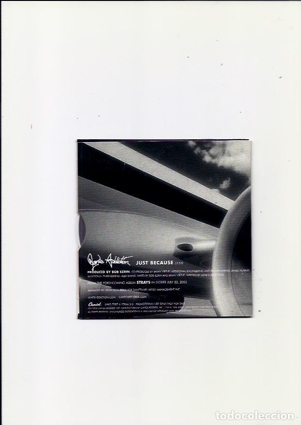 CDs de m&uacute;sica: JANES ADDICTION. Just because (2 cd single ) - Foto 3