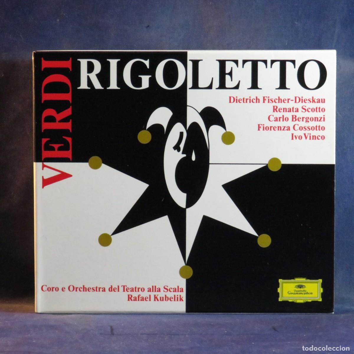 CDs de m&uacute;sica: VERDI - DIETRICH FISCHER-DIESKAU, RENATA SCOTTO, CARLO BERGONZI, (+ VARIOS) &ndash; RIGOLETTO - 2 CD