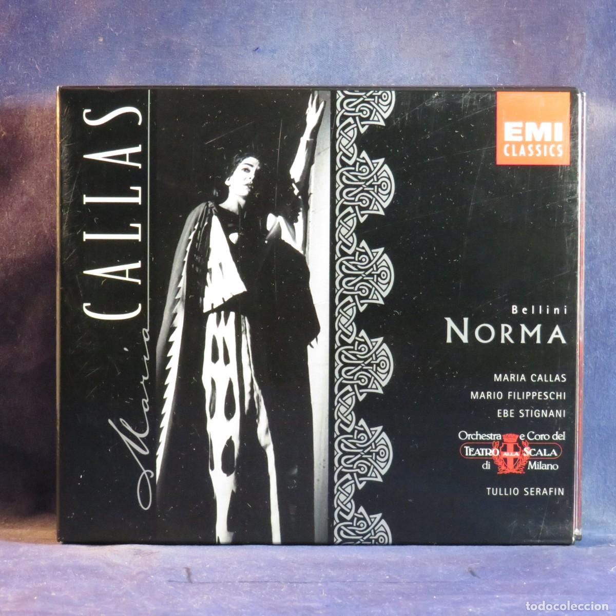 CDs de m&uacute;sica: BELLINI - MARIA CALLAS, MARIO FILIPPESCHI, EBE STIGNANI, (+ VARIOS) &ndash; NORMA - 3 CD