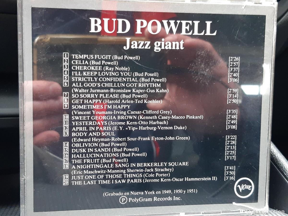 CDs de m&uacute;sica: CD BUD POWELL : JAZZ GIANT - Foto 2