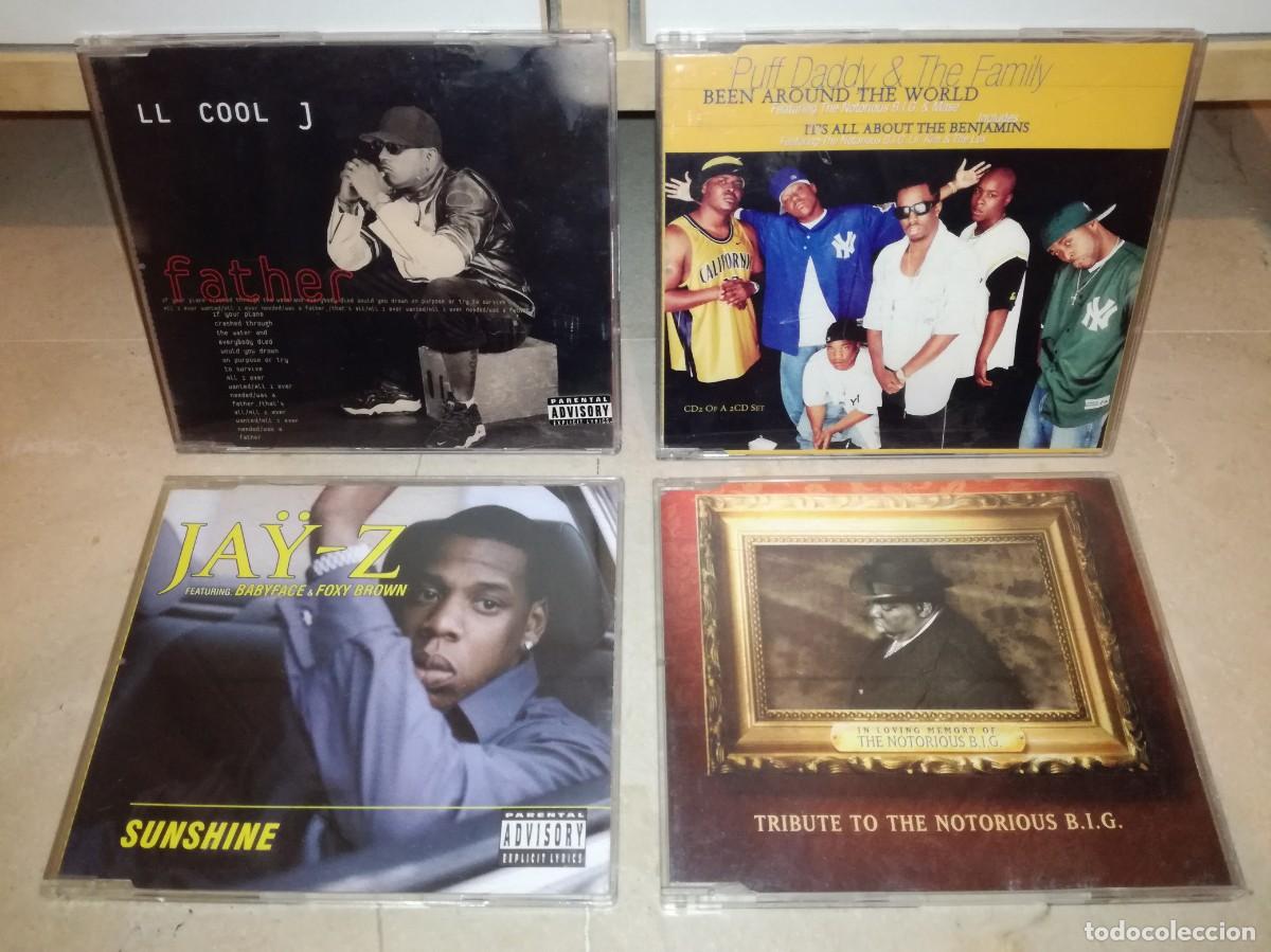 CDs de m&uacute;sica: LOTE DE 4 CDs SINGLES DE M&Uacute;SICA RAP / HIP HOP