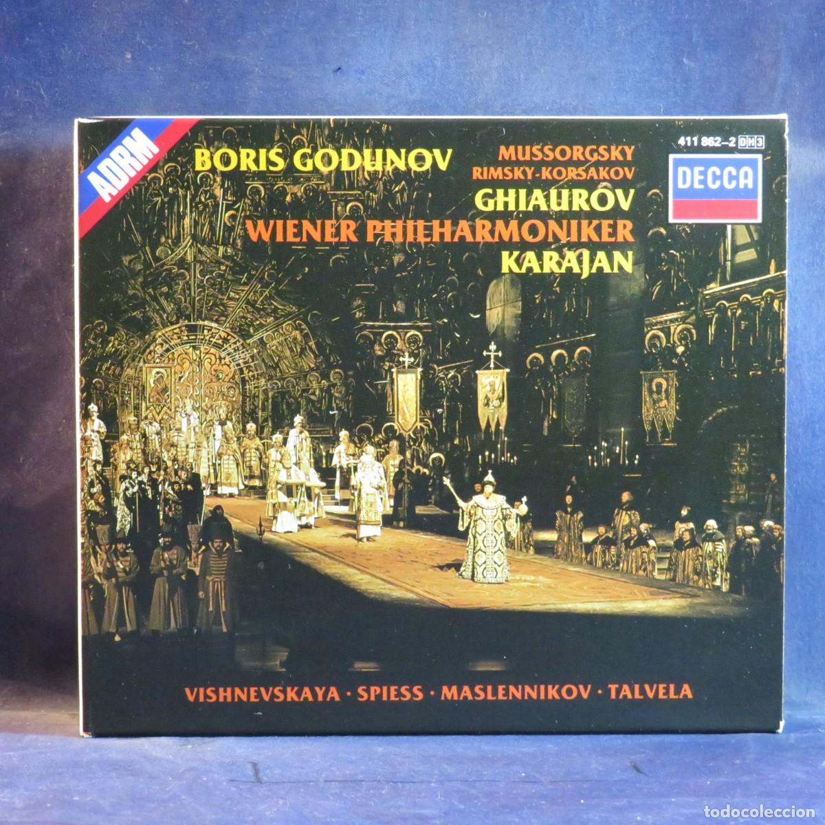 CDs de m&uacute;sica: MUSSORGSKY, RIMSKY-KORSAKOV - GHIAUROV &middot; VISHNEVSKAYA &middot; SPIESS (+ VARIOS) &ndash; BORIS GODUNOV - 3 CD