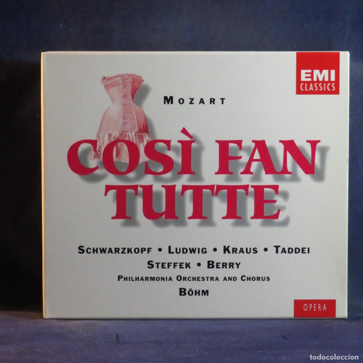 CDs de m&uacute;sica: MOZART, SCHWARZKOPF, LUDWIG, STEFFEK, KRAUS, (+ VARIOS) &ndash; COS&Igrave; FAN TUTTE - 3 CD