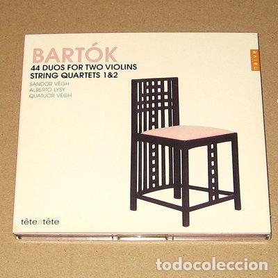CDs de m&uacute;sica: 44 Duos for Two Violins; String Quartets No. 1 & 2- 0822186010006