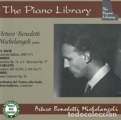 CDs de m&uacute;sica: Arturo Benedetti Michelangeli Plays Bach, Chopin, Scarlatti, Grieg- 8011662905673