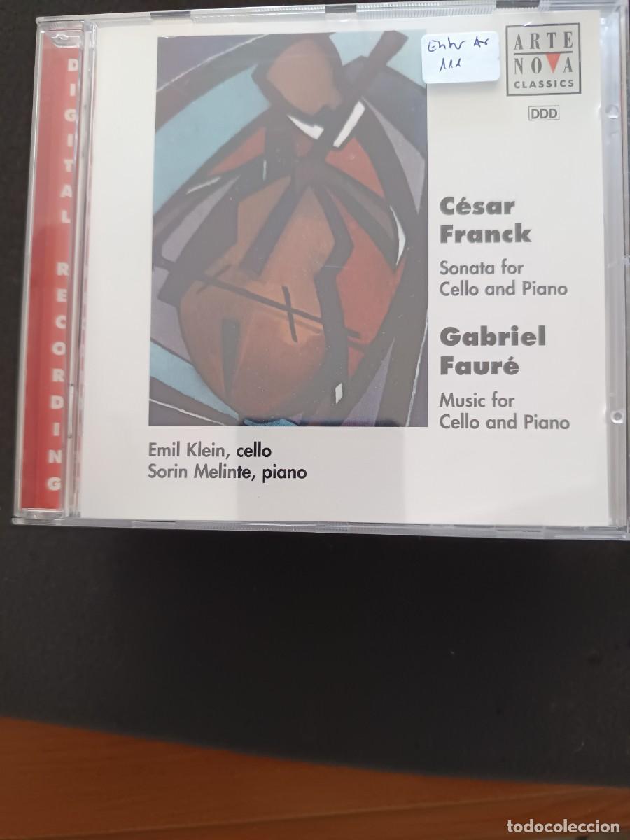 CDs de m&uacute;sica: C&Eacute;SAR FRANK: SONATA FOR CELLO AND PIANO / GABRIEL FAUR&Eacute;: MUSIC FOR CELLO AND PIANO