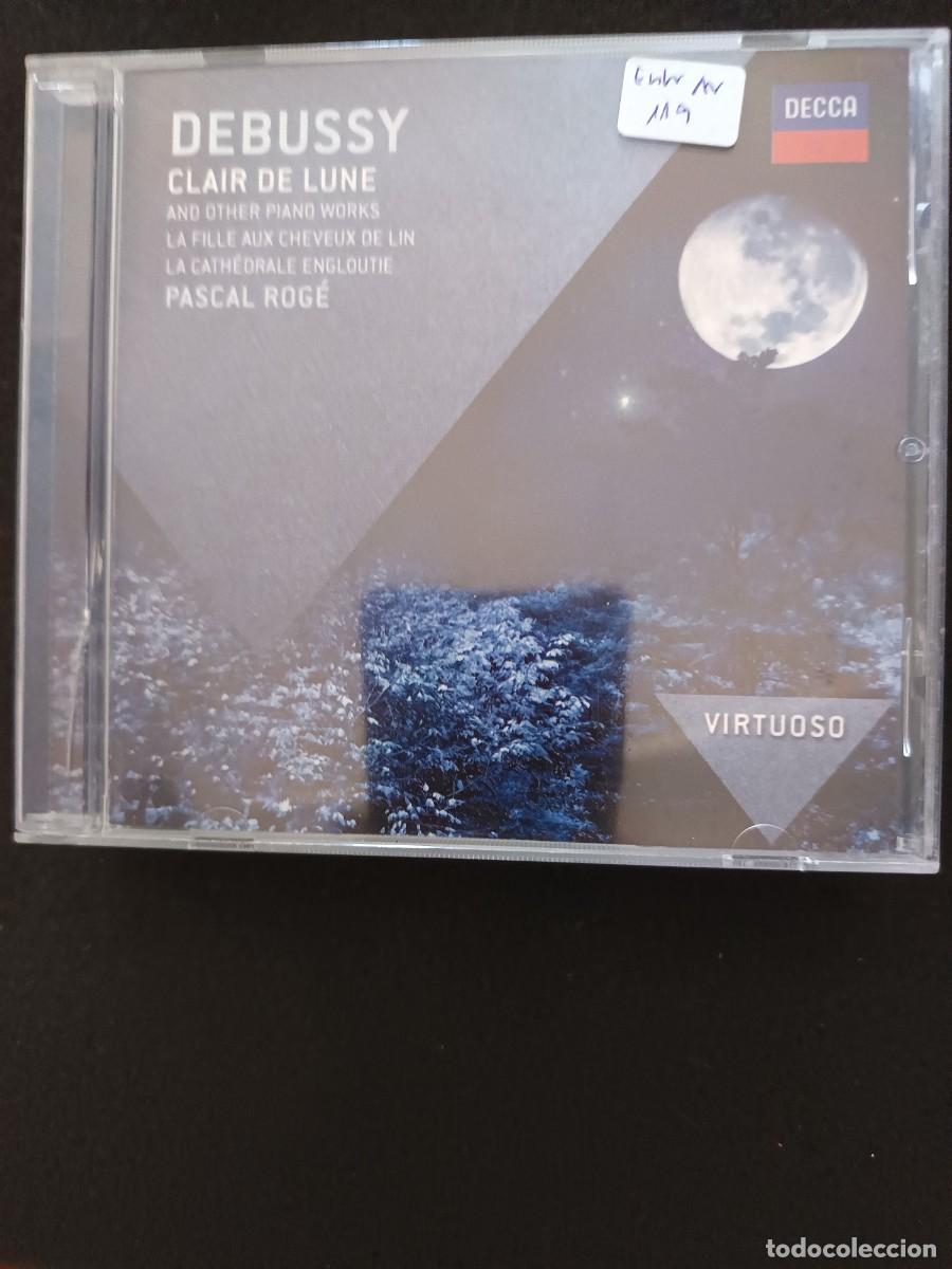 CDs de m&uacute;sica: DEBUSSY. CLAIR DE LUNE AND ODER PIANO WORKS. LA FILLE AUX CHEVEUX DE LIN, LA CATH&Eacute;DRALE ENGLOUTIE