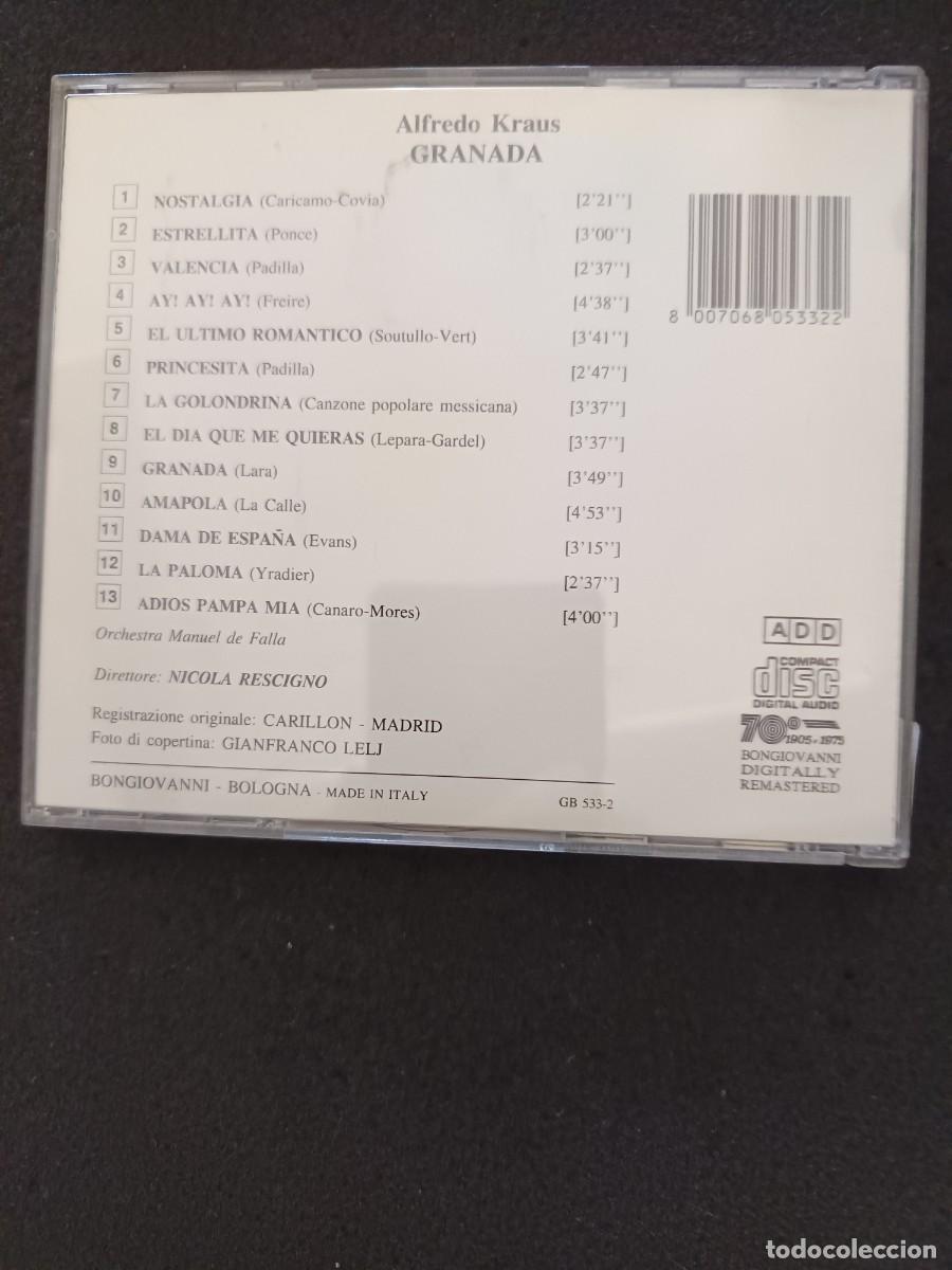 CDs de m&uacute;sica: ALFREDO KRAUS. GRANADA - Foto 2