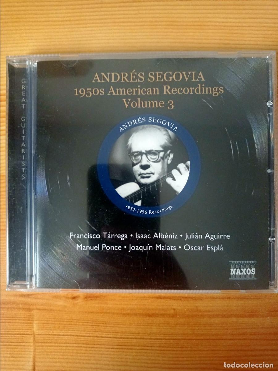 CDs de m&uacute;sica: Andr&eacute;s Segovia &ndash; 1950s American Recordings, Vol. 3 &ndash; CD Naxos Historical 8.111091