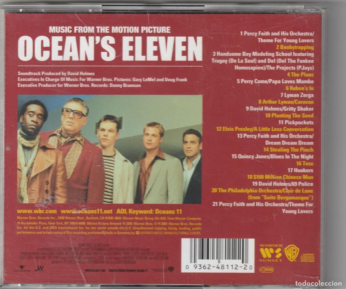 CDs de m&uacute;sica: B.S.O. OCEANS ELEVEN (CD WARNER 2001) - Foto 2