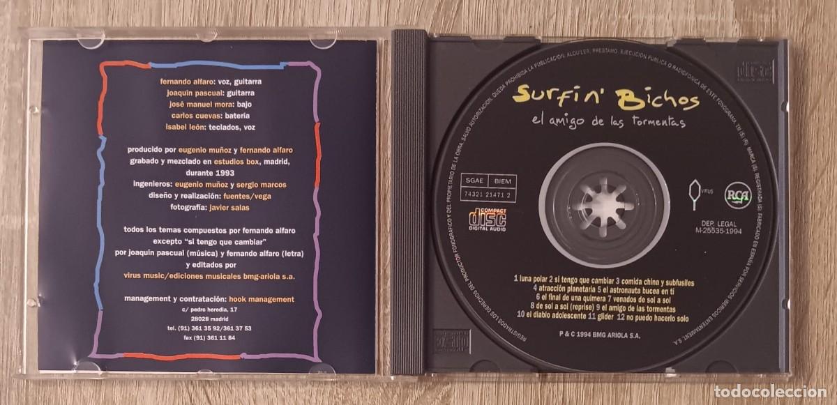 CDs de m&uacute;sica: CD COMPACT DISC SURFIN BICHOS EL AMIGO DE LAS TORMENTAS - Foto 2