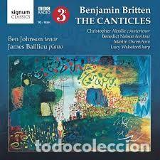 CDs de m&uacute;sica: BENJAMIN BRITTEN - THE CANTICLES (CD) BEN JOHNSON, JAMES BAILLIEU - Foto 1