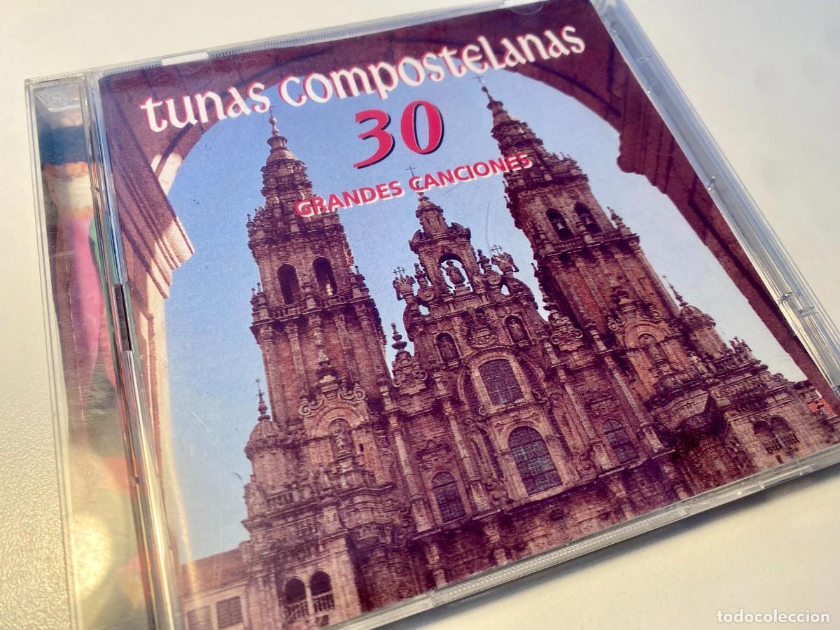CDs de m&uacute;sica: Tunas Compostelanas - 30 Grandes canciones (doble cd, 2001, Punteiro) casi nuevo