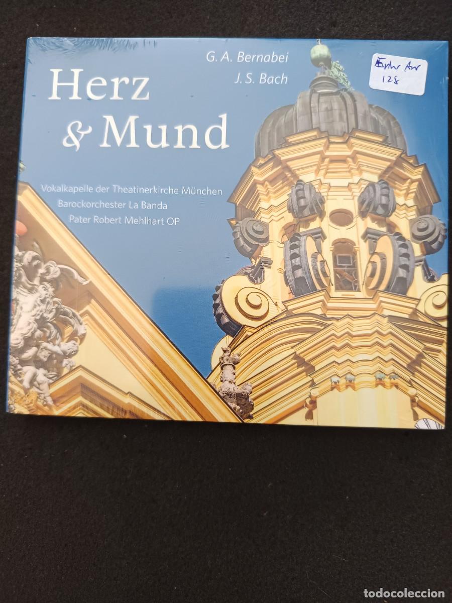 CDs de m&uacute;sica: Herz & Mund; G. A. Bernabei; J. S. Bach. (compositores)