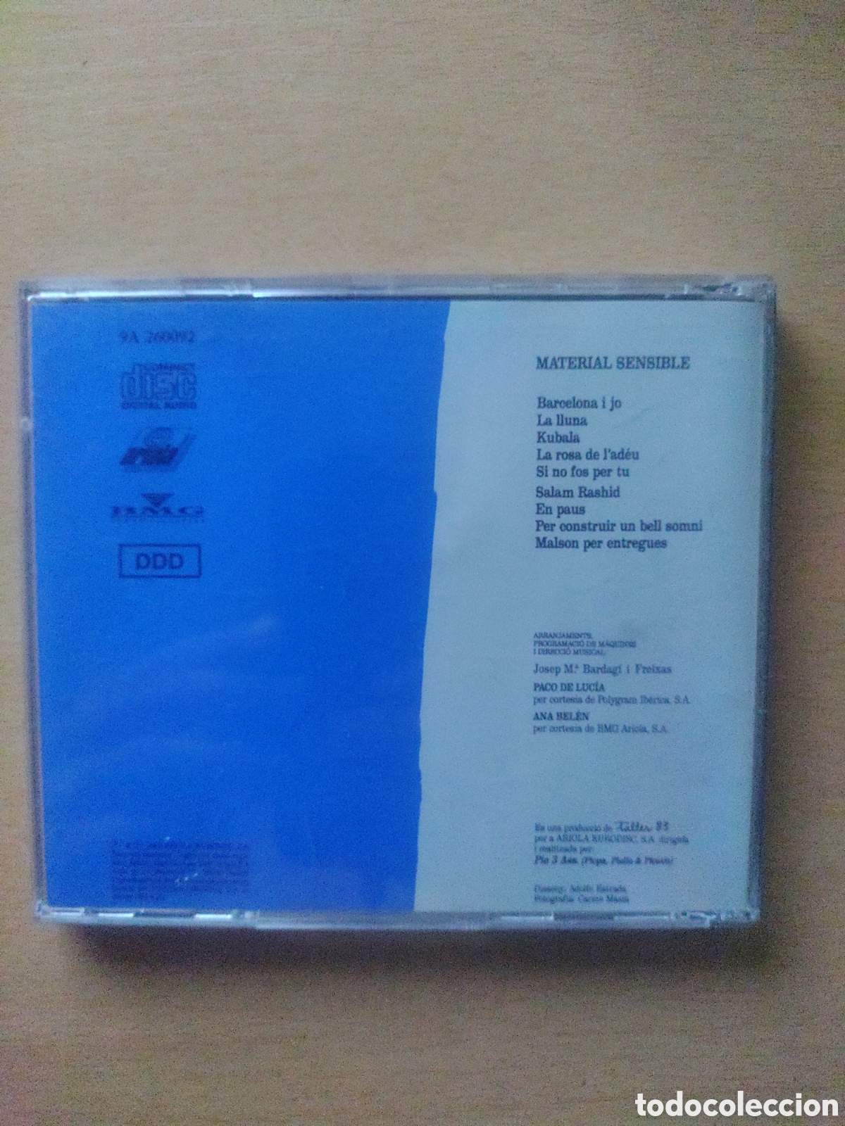 CDs de m&uacute;sica: CD Joan Manuel Serrat Material Sensible - Foto 2