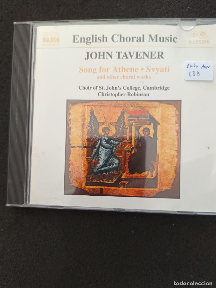 CDs de m&uacute;sica: JOHN TAVENER. SONG FOR ATHENE. SVYATI AND ODER CHORAL WORKS.