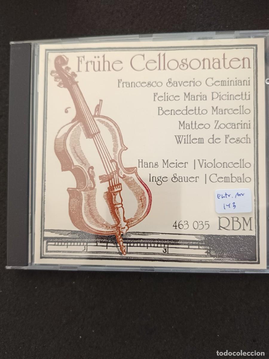 CDs de m&uacute;sica: FR&Uuml;HE CELLOSONATEN: GEMINIANI, PICINETTI, MARCELLO, ZOCARINI, DE FESCH.