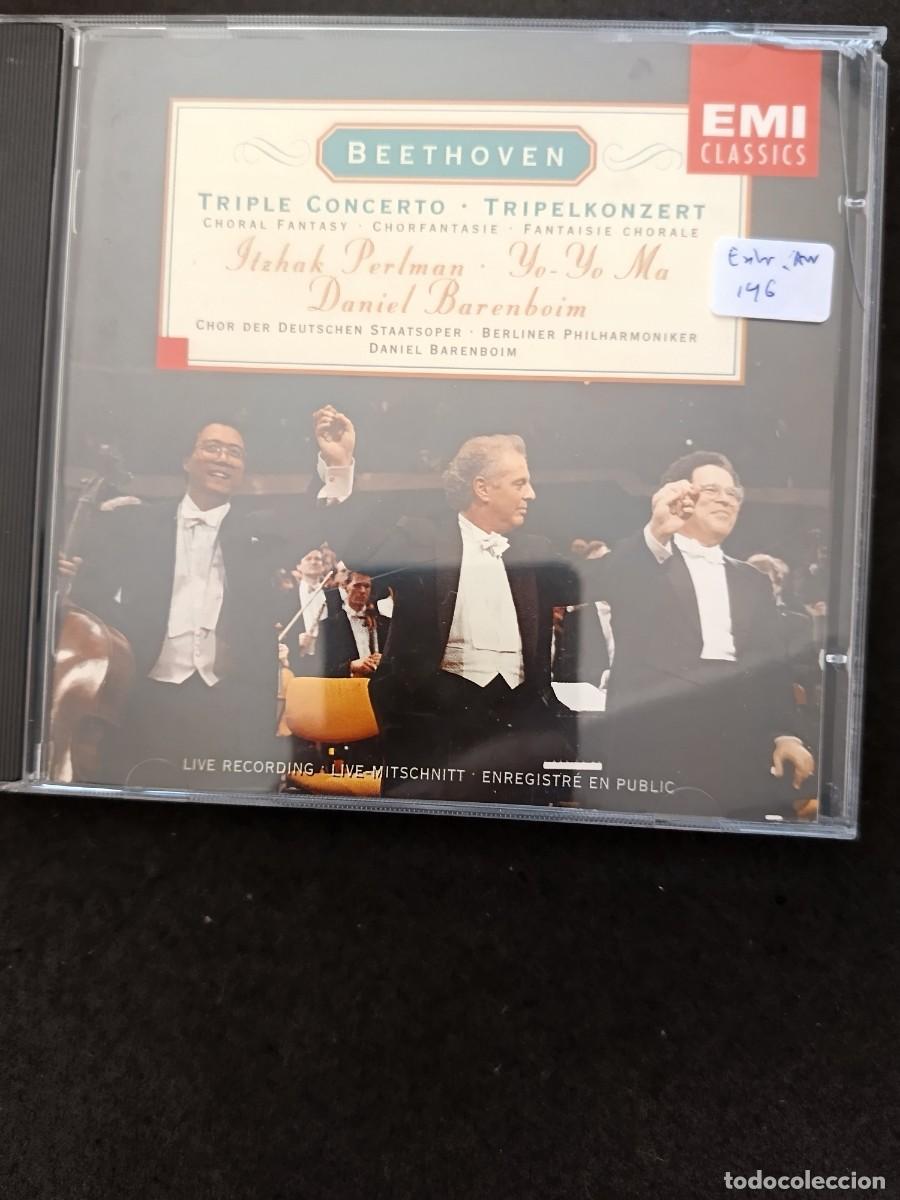 CDs de m&uacute;sica: BEETHOVEN: TRIPLE CONCERTO / CHORAL FANTASY. PERLMAN, YO-YO MA, BARENBOIM
