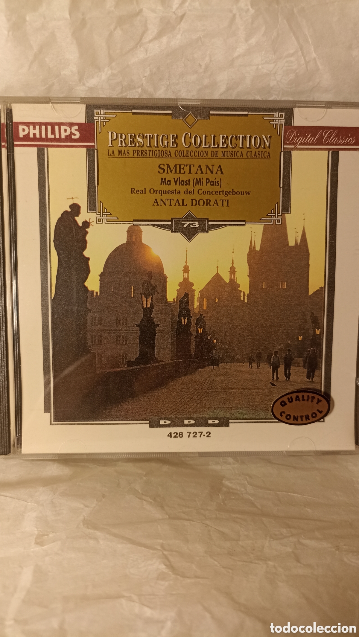CDs de m&uacute;sica: Ma Vlast (Mi Pa&iacute;s) de Bedřich Smetana.