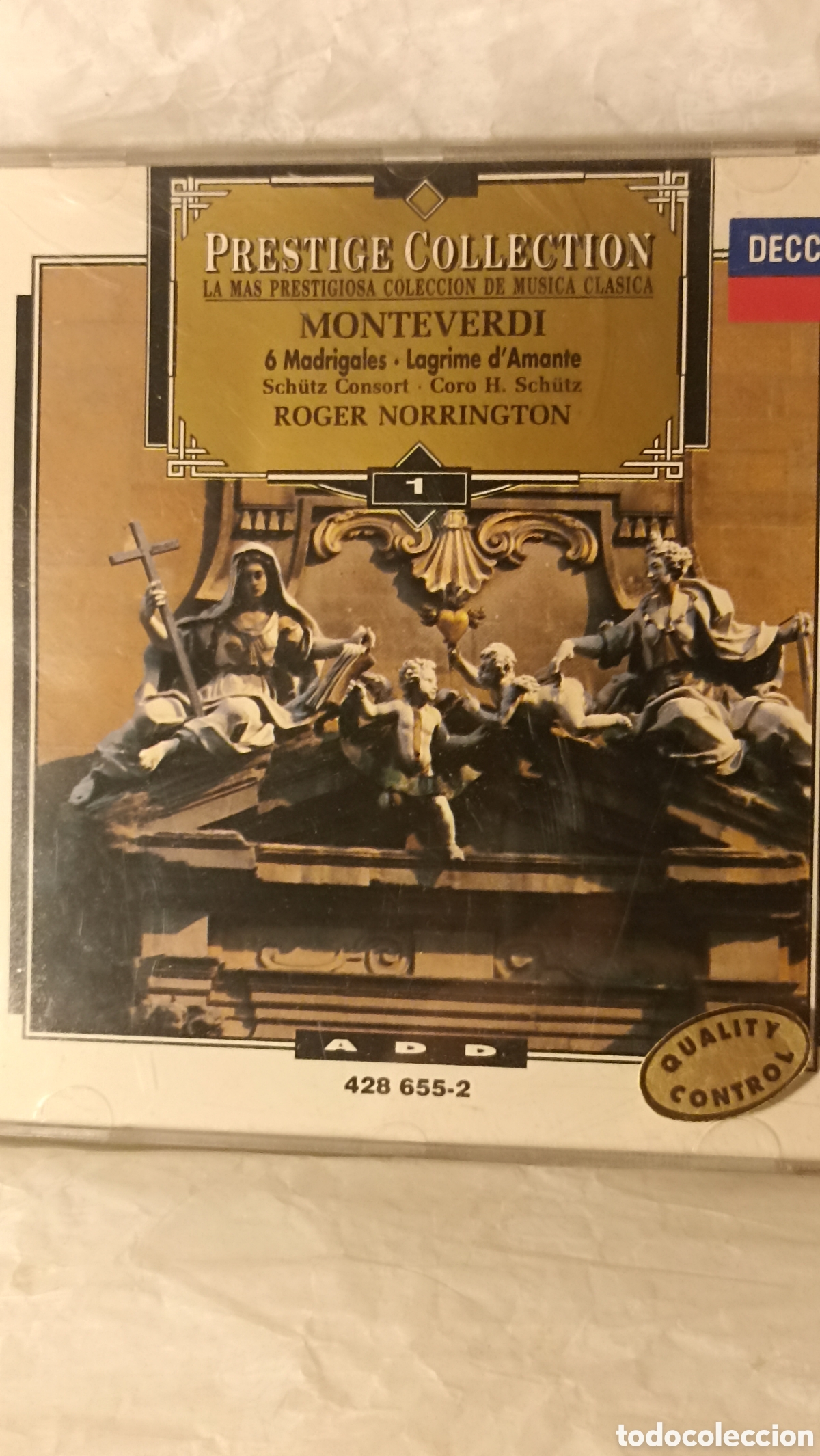CDs de m&uacute;sica: MINT! Claudio Monteverdi, espec&iacute;ficamente &rdquo;6 Madrigales &middot; Lagrime d'Amante&rdquo;.