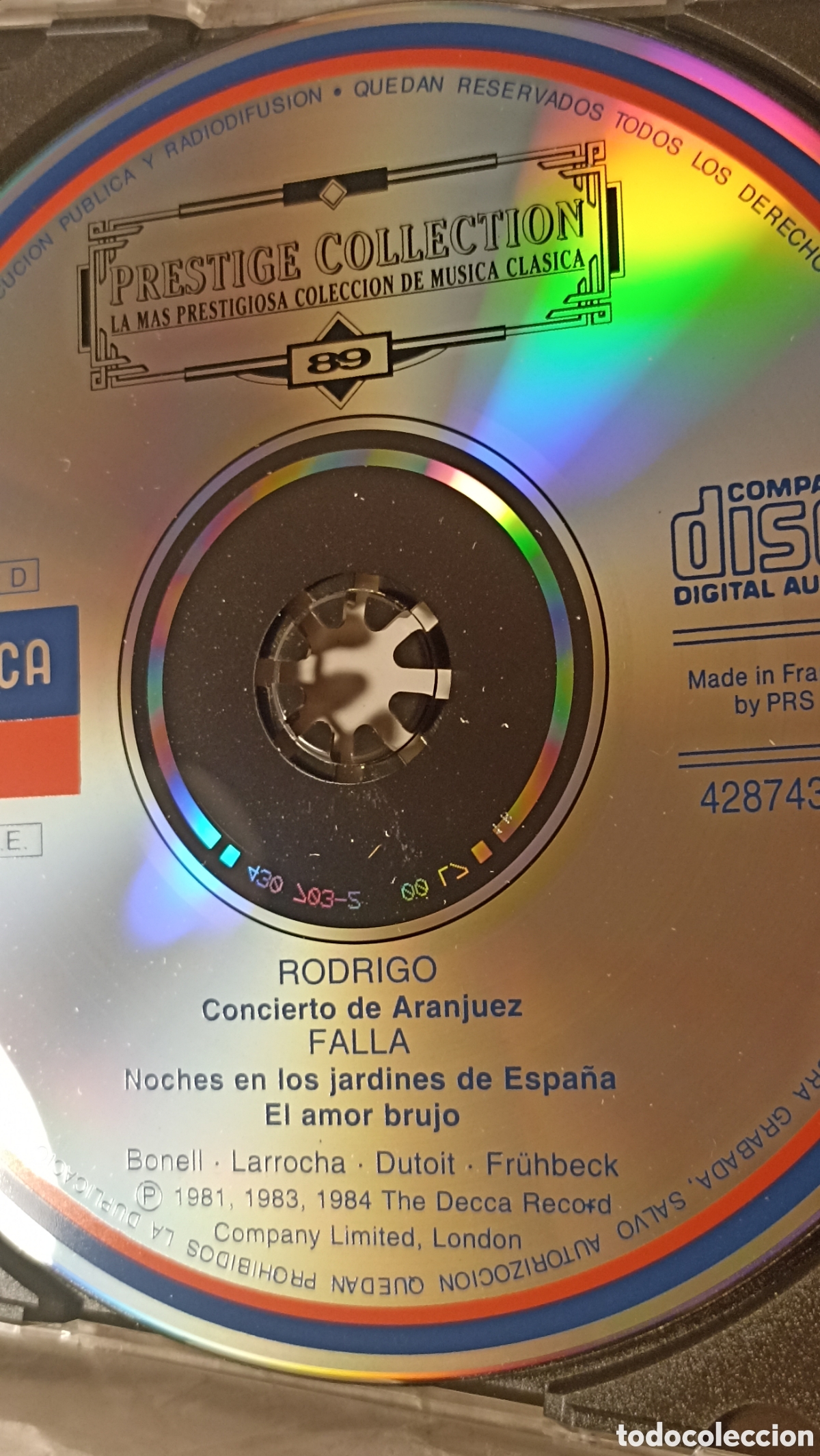 CDs de m&uacute;sica: MINT! Joaqu&iacute;n Rodrigo y Manuel de Falla - Foto 3