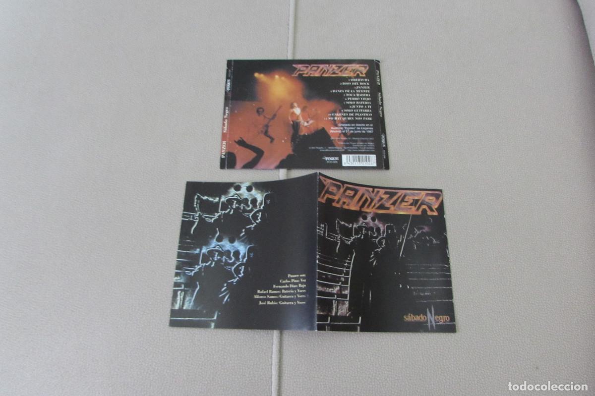 CDs de m&uacute;sica: Panzer, S&aacute;bado Negro SOLO CARATULAS ORIGINALES