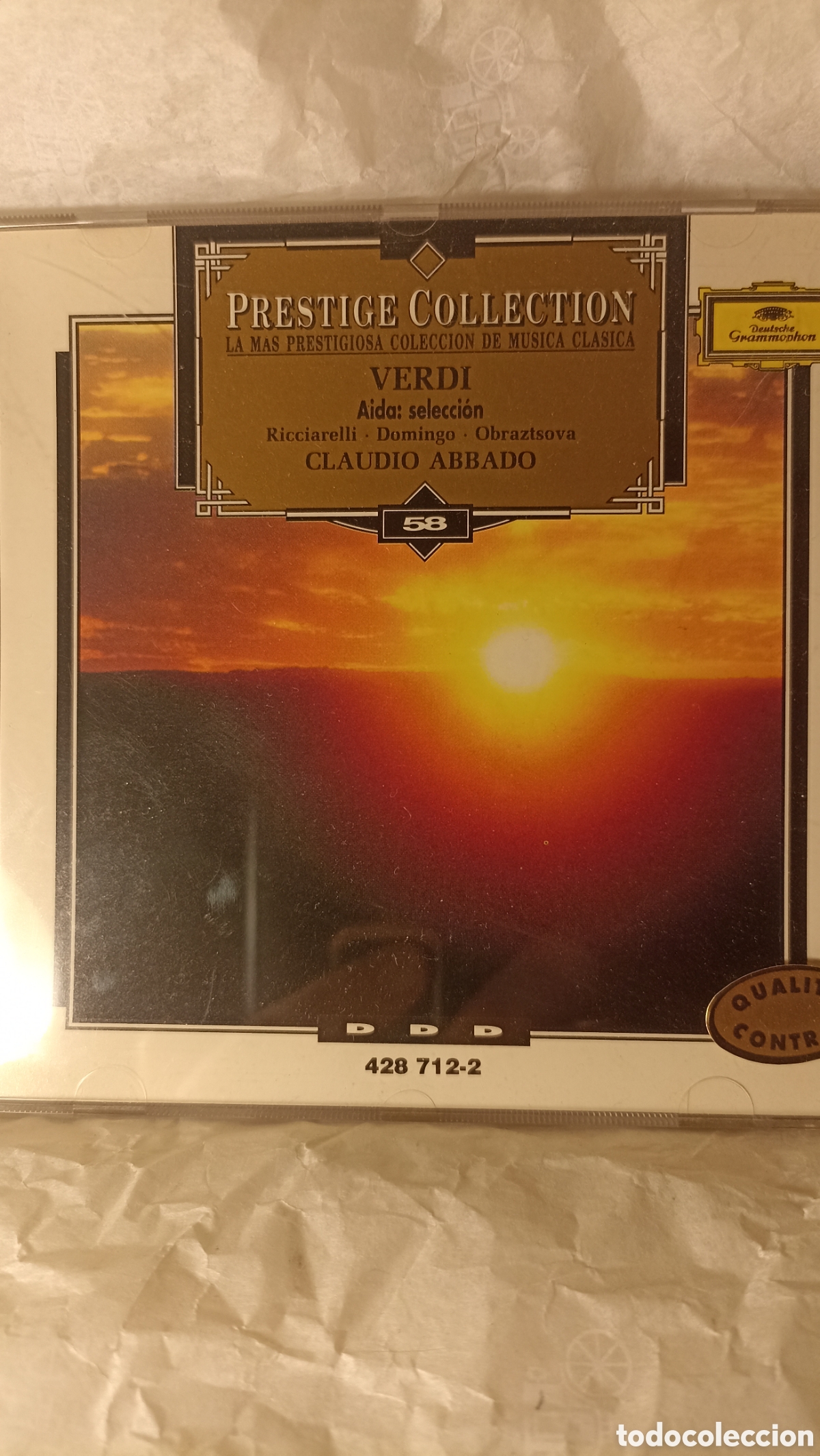 CDs de m&uacute;sica: A&iacute;da. Verdi.Claudio Abbado y las interpretaciones de Katia Ricciarelli y Pl&aacute;cido Domingo.