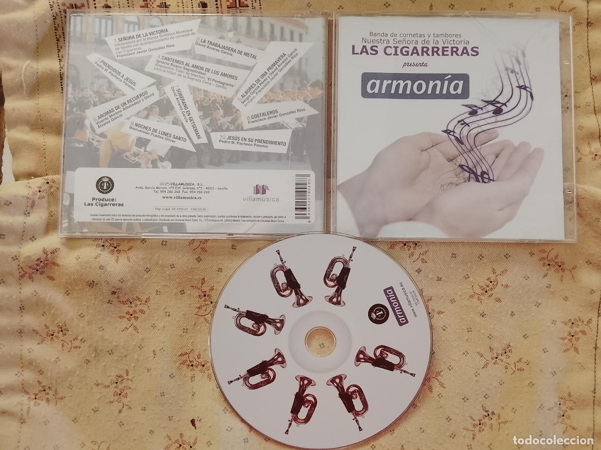 CDs de m&uacute;sica: CORNETAS Y TAMBORES BANDA DE LAS CIGARRERAS ARMON&Iacute;A VIRGEN DE LA VICTORIA SEMANA SANTA SEVILLA