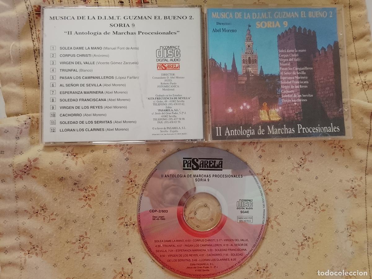 CDs de m&uacute;sica: CAJA PLASTICO CD BANDA DE MUSICA GUZMAN DEL BUENO SORIA 9 - SEMANA SANTA SEVILLA