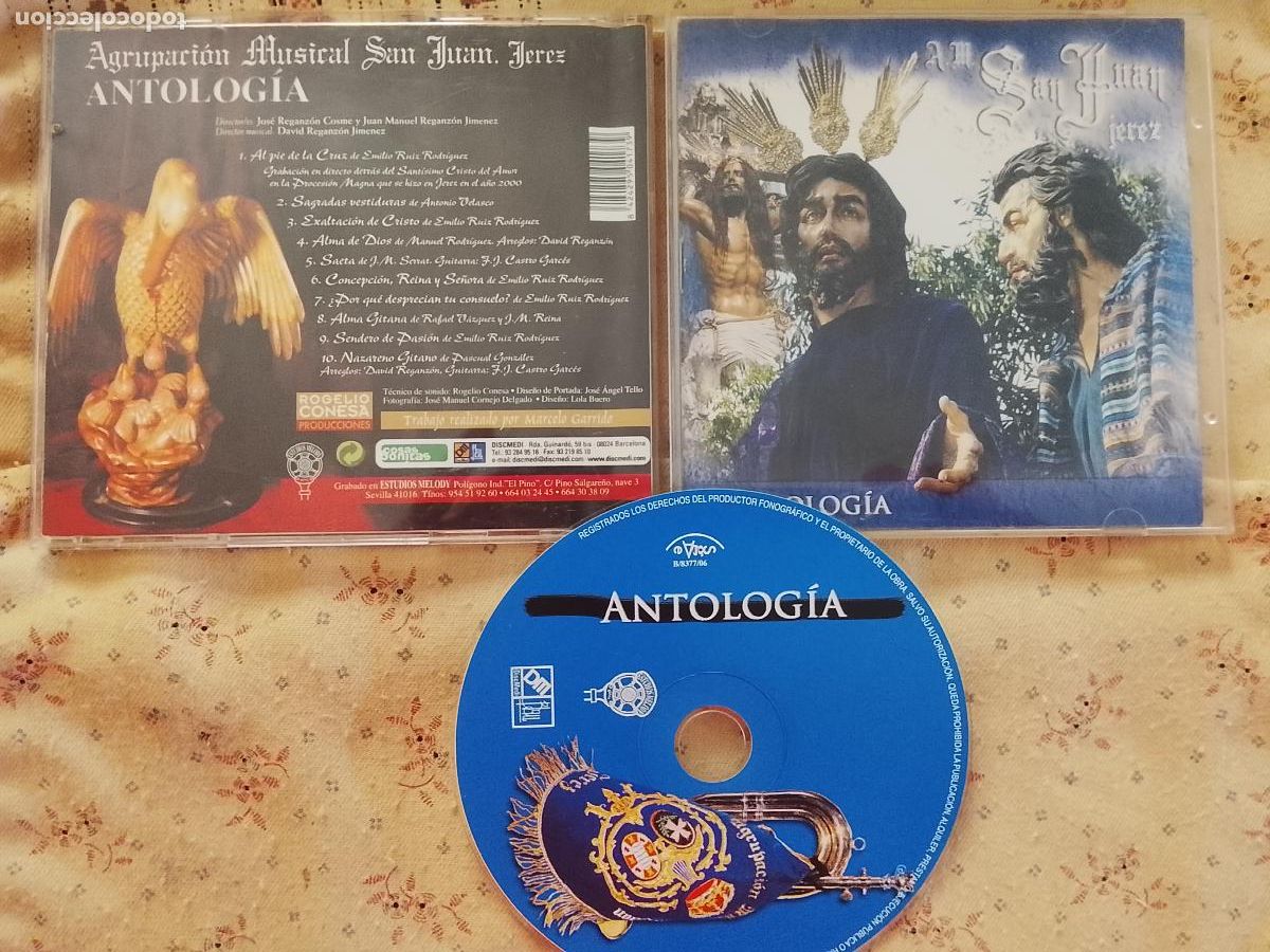 CDs de m&uacute;sica: CAJA PLASTICO CD SEMANA SANTA JEREZ CADIZ SAN JUAN ANTOLOGIA - CORNESA