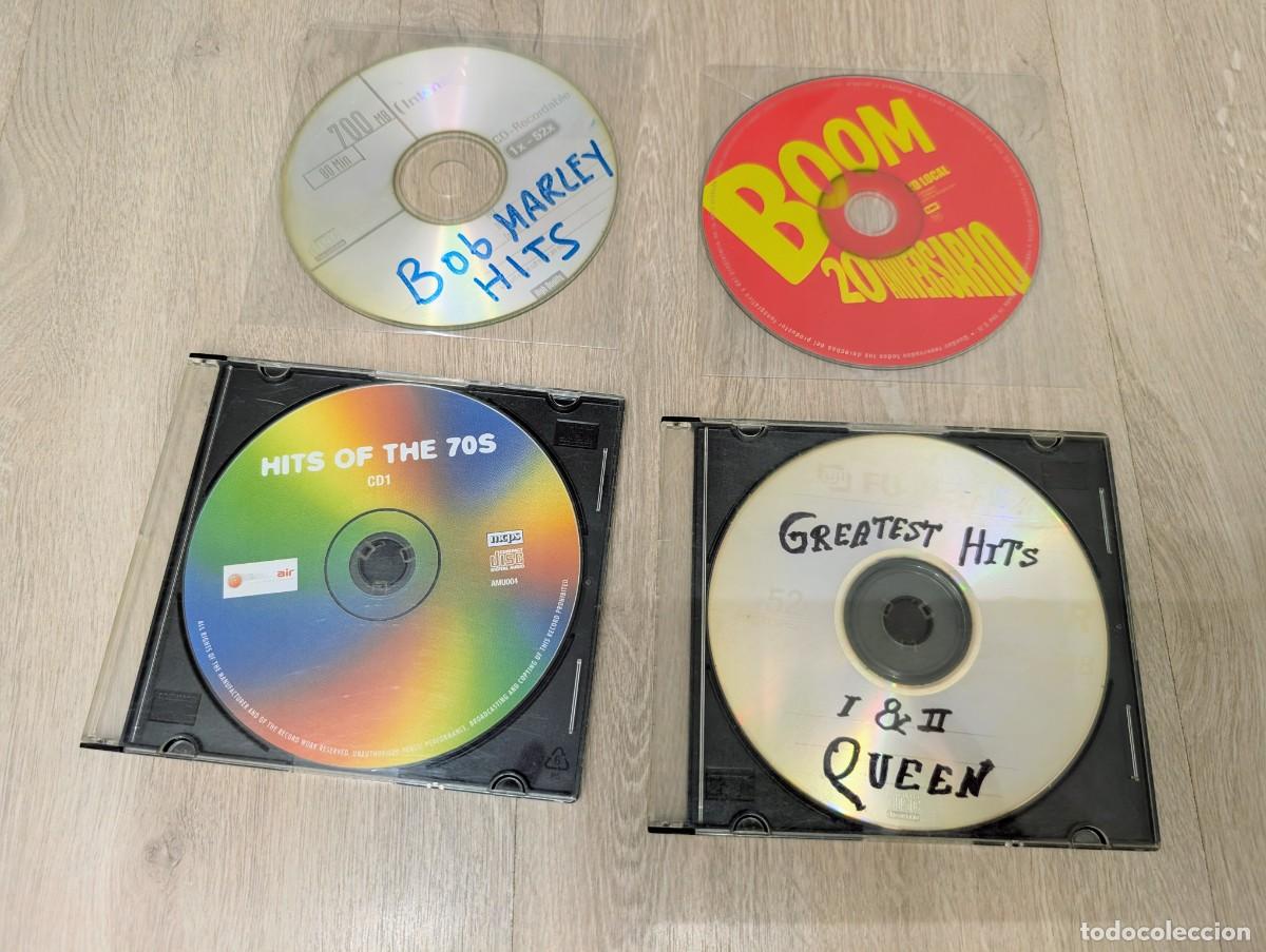 CDs de m&uacute;sica: LOTE DE 4 CD&acute;S - 2 ORIGINALES Y 2 GRABADOS - ORIGINALES ..BOOM - 20 ANIVERSARIO . Y HITS OF THE 70S