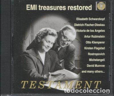 CDs de m&uacute;sica: EMI Treasures Restored: A Testament Sampler- 0749677009021