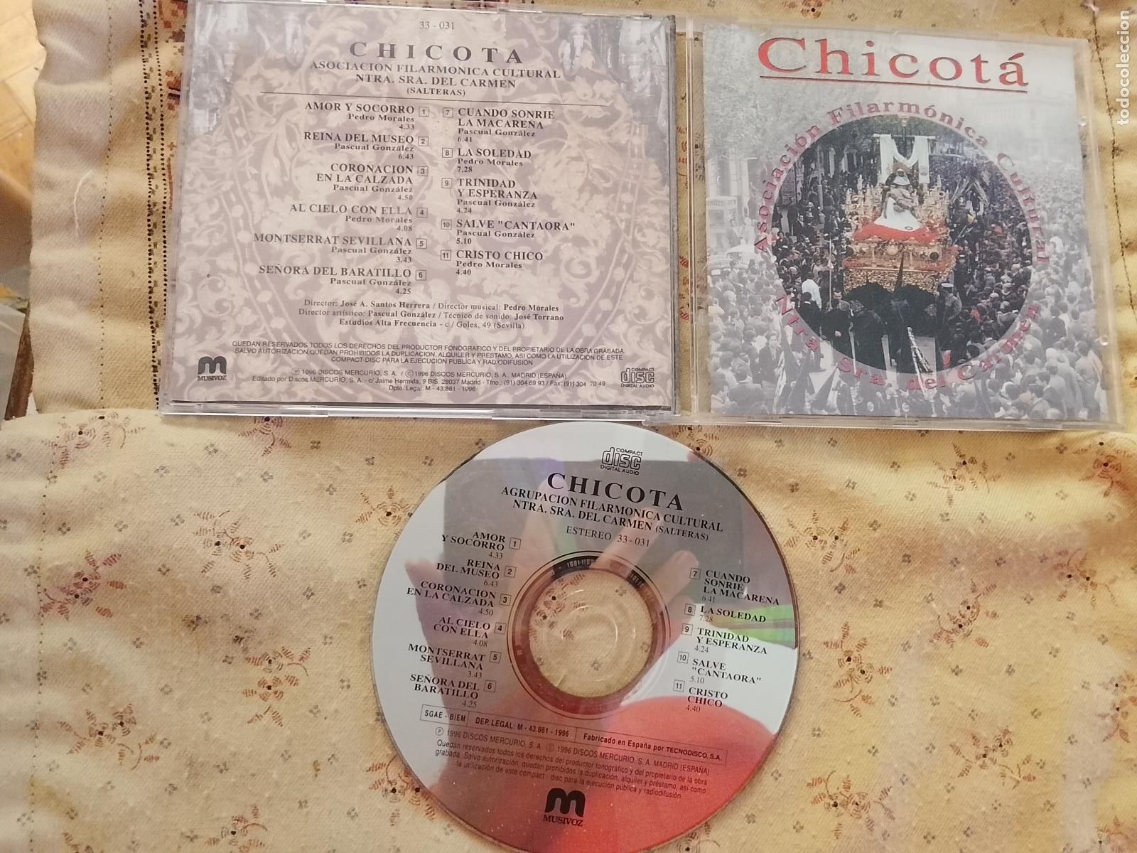 CDs de Musique: CAJA PLASTICO NTRA. SRA. DEL CARMEN - SEMANA SANTA ASOCIACI&Oacute;N FILARM&Oacute;NICA CULTURAL. CHICOT&Aacute;. CD