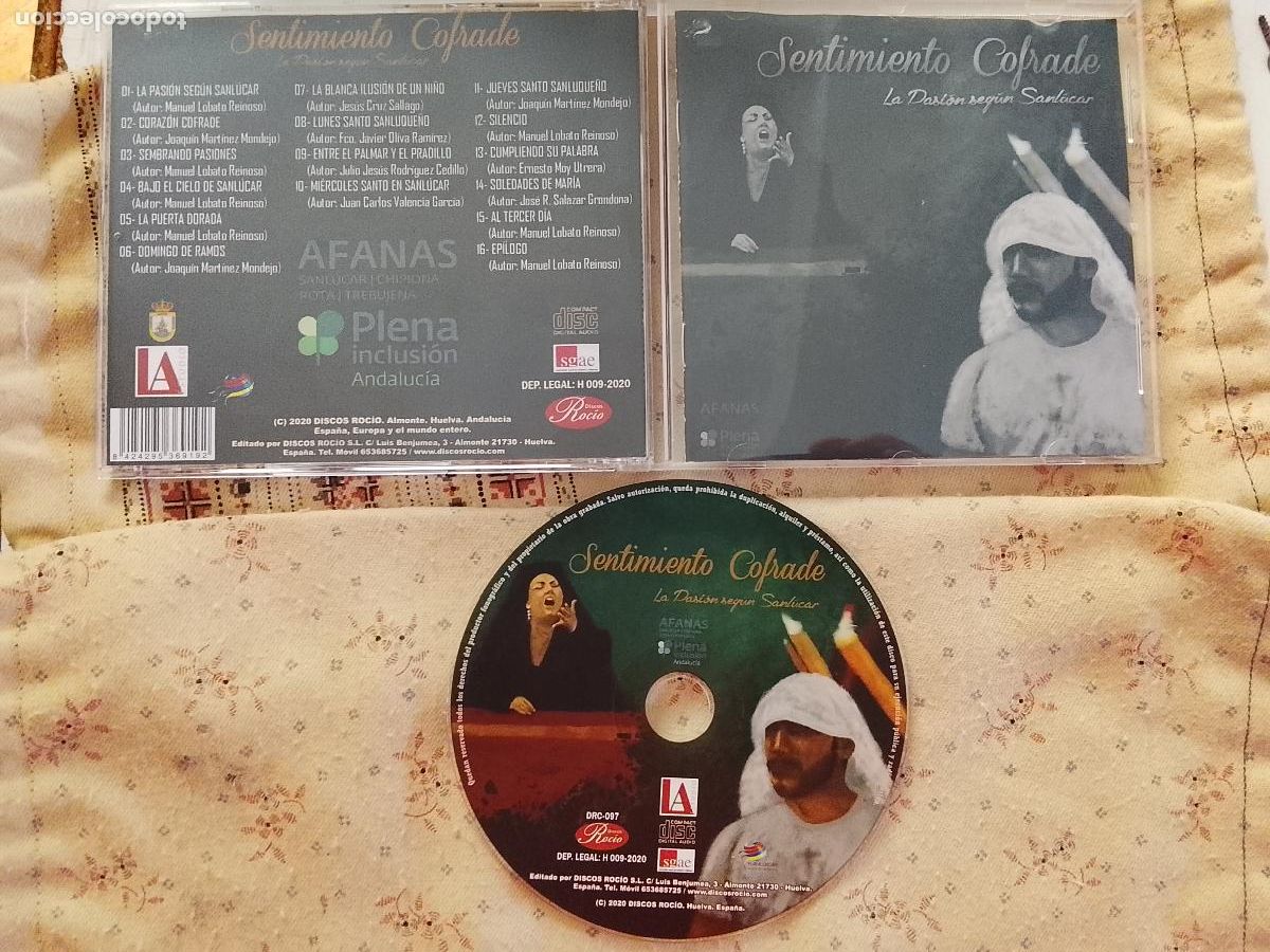 CDs de Musique: CAJA PLASTICO CD - SEMANA SANTA SENTIMIENTO COFRADE LA PASION SEGUN SANLUCAR CHIPIONA ROTA