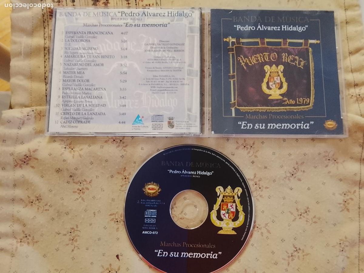 CDs de m&uacute;sica: CD SEMANA SANTA PUERTO REAL CADIZ SOLEMNIDAD BANDA DE MUSICA PEDRO ALVAREZ HIDALGO