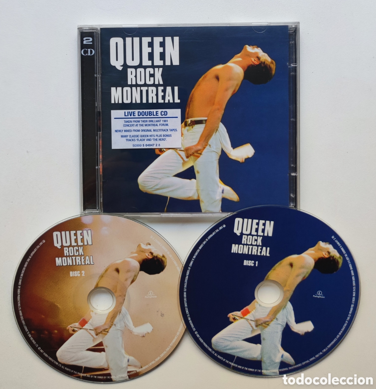 CDs de m&uacute;sica: LIVE DOBLE CD - QUEEN / ROCK MONTREAL - CONCERT 1981 AT THE MONTREAL FORUM / BRIAN MAY, JOHN DEACON