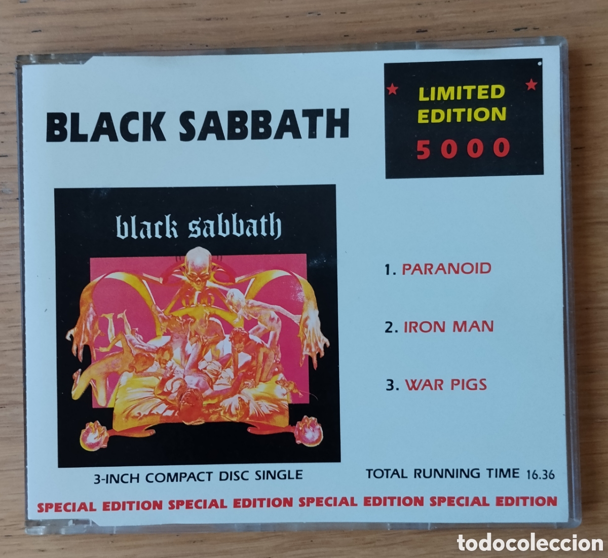 CDs de m&uacute;sica: BLACK SABBATH : &rdquo; BLACK SABBATH&rdquo; MINI-CD 3&rdquo; - 1988 - ED. LIMITADA