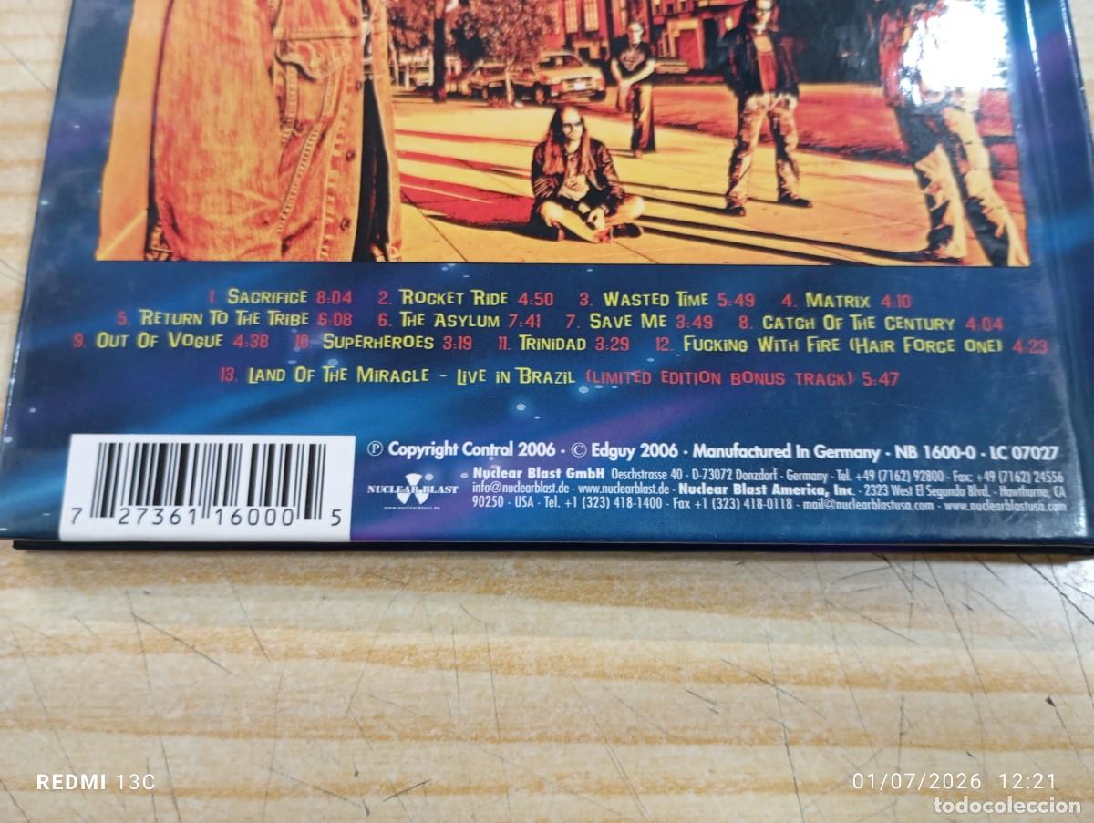 CDs de m&uacute;sica: Cd Digibook - Edguy &lrm;&ndash; Rocket Ride - Nuclear Blast - Germany 2006 - Foto 3