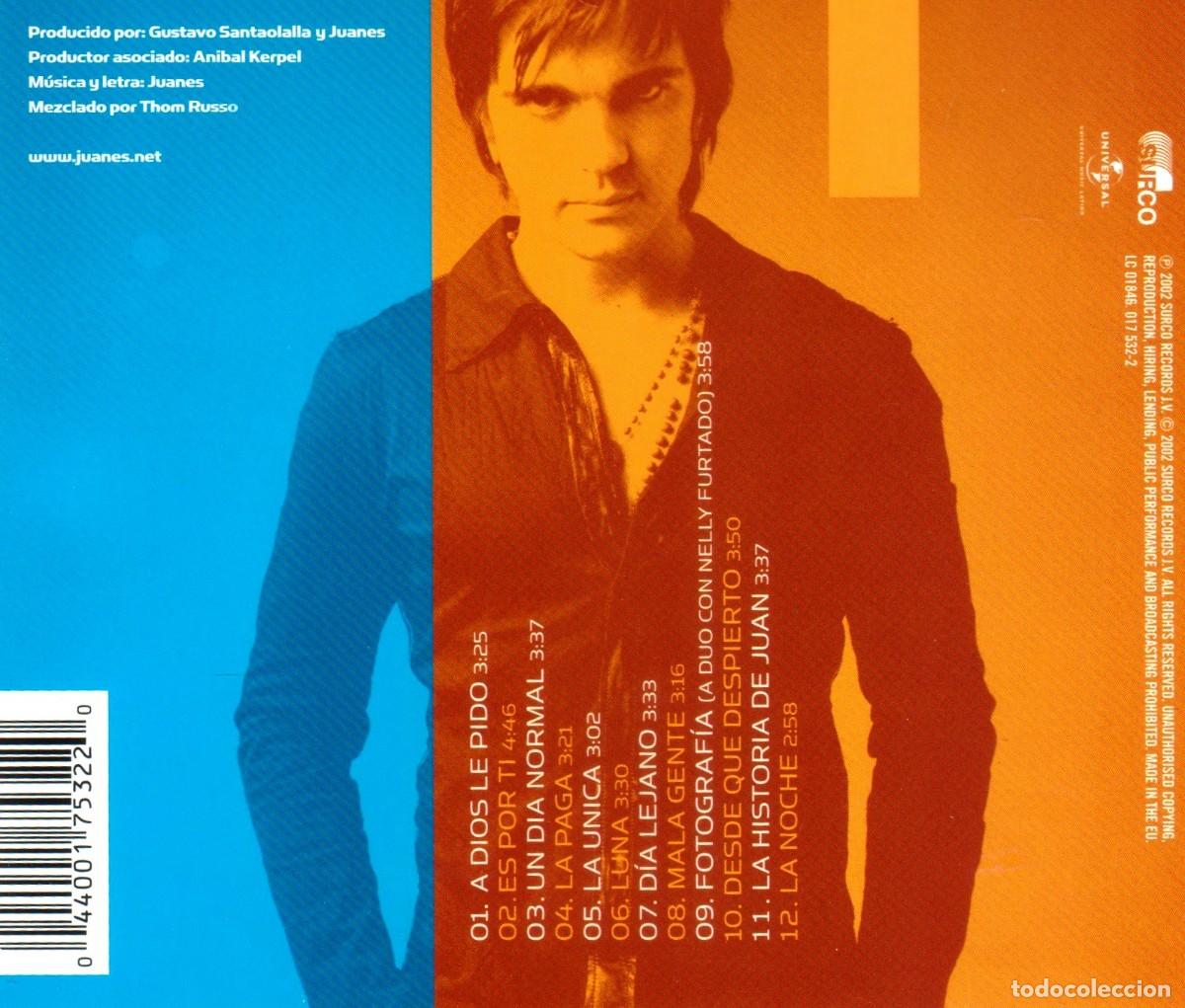 CDs de m&uacute;sica: JUANES. UN DIA NORMAL. CD. - Foto 2