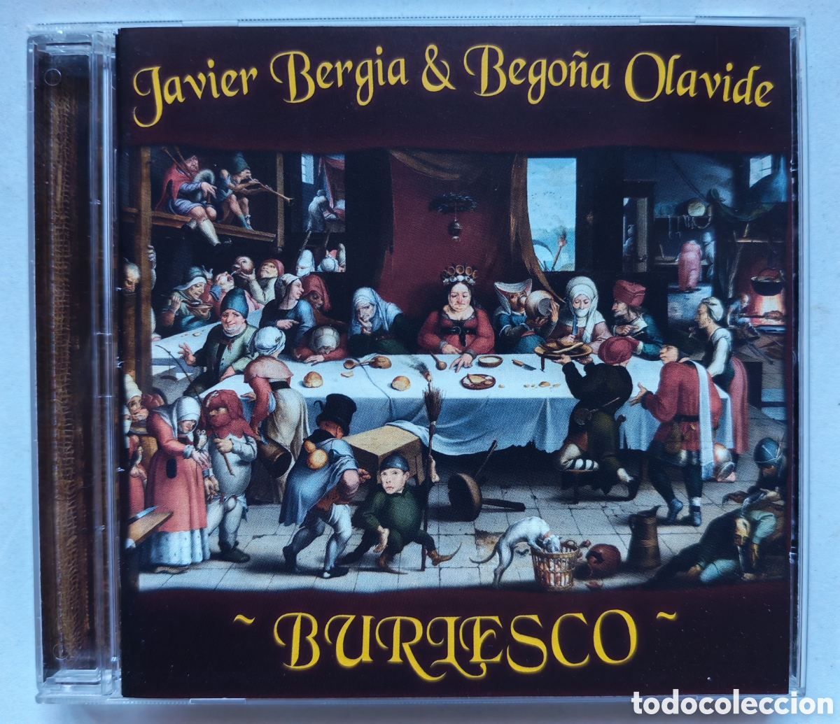 CDs de m&uacute;sica: JAVIER BERGIA & BEGO&Ntilde;A OLAVIDE. BURLESCO. CD TAGOMAGO TG1601. ESPA&Ntilde;A 2016. FOLK.