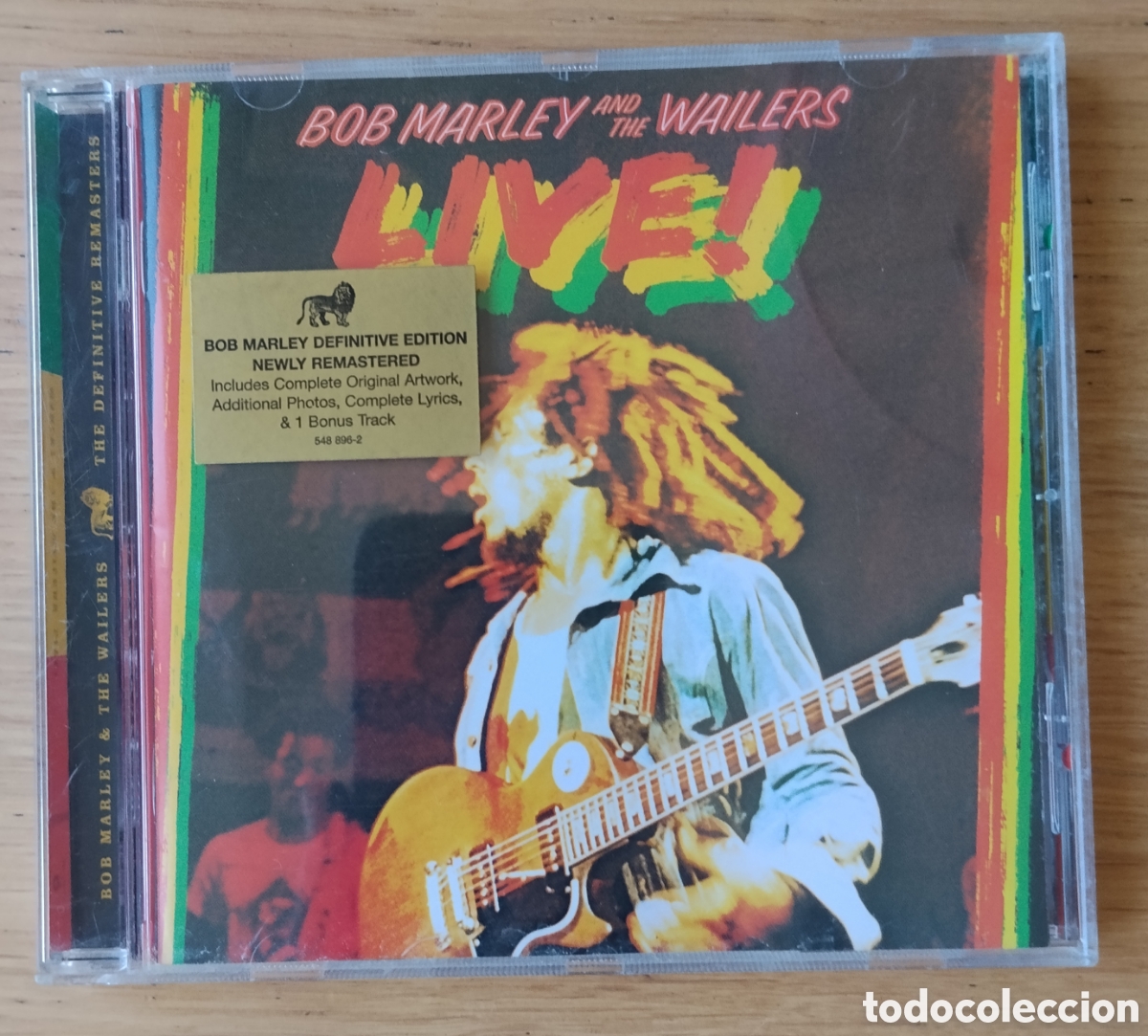 CDs de m&uacute;sica: BOB MARLEY & THE WAILERS: &rdquo;LIVE&rdquo; CD - 2001 - REGGAE - ED. REMASTERIZADA + BONUS